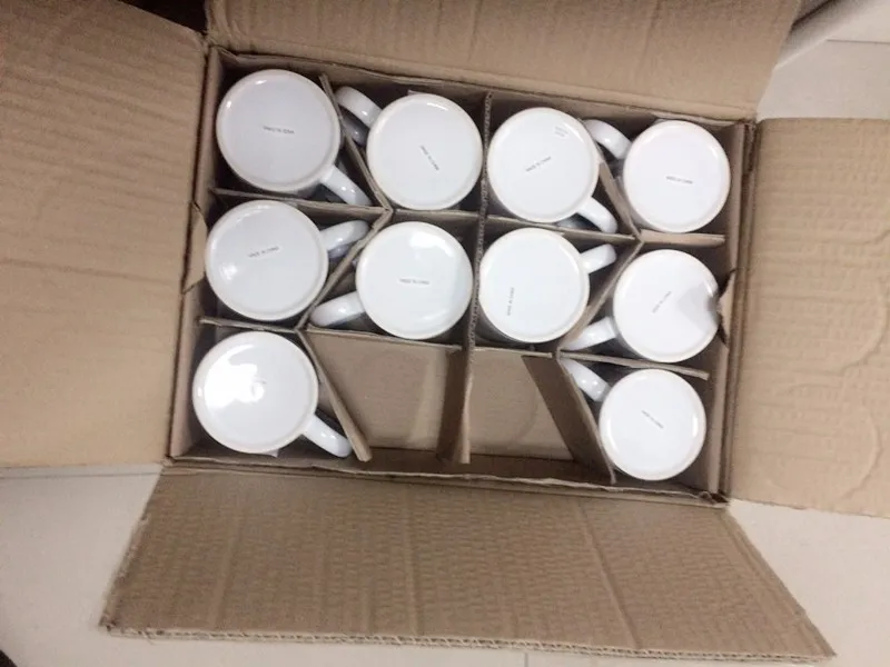 热转印升华白色涂层陶瓷杯印花