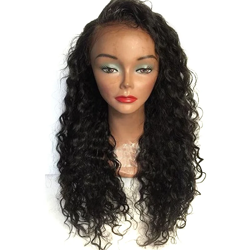 

jerry curly human lace wigs for black women High Quality Cuticle Aligned Hair 100% brazilian hair full lace human hair wig, Natural color lace wig