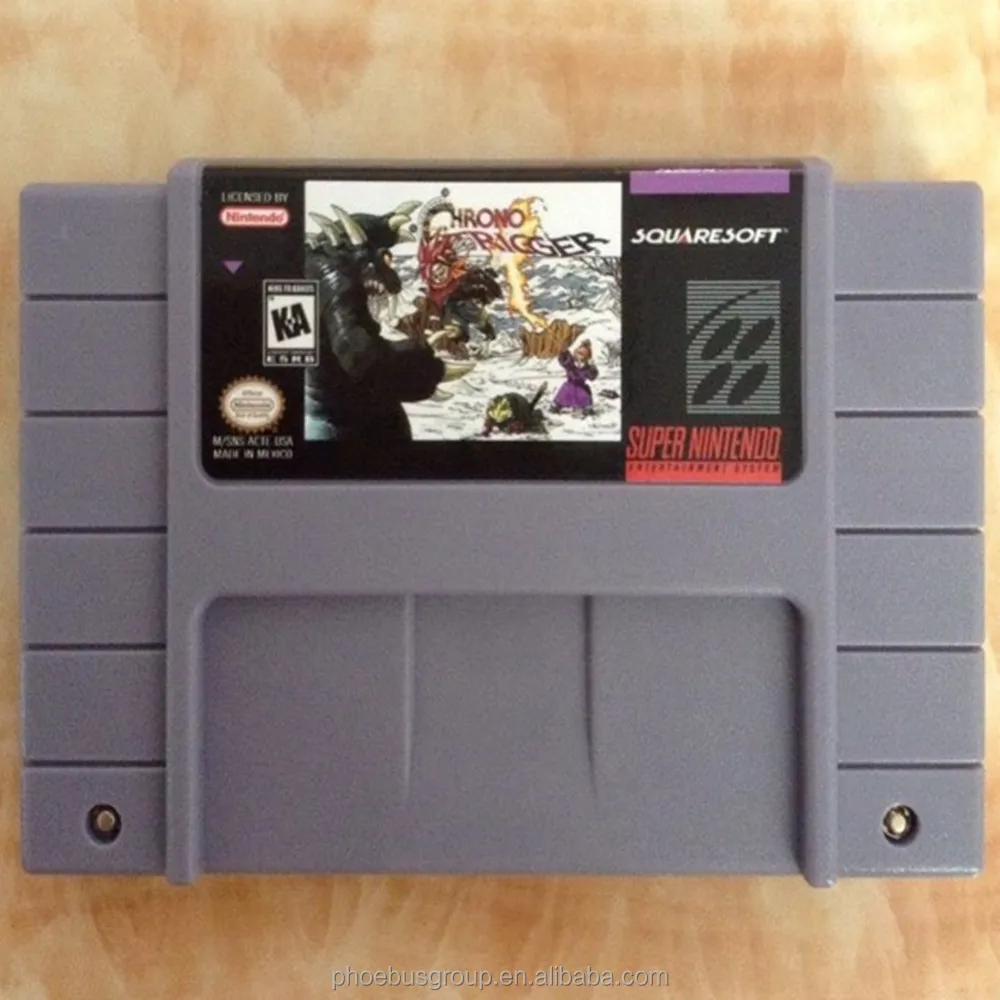 games super FC cartridge with save Chrono Trigger