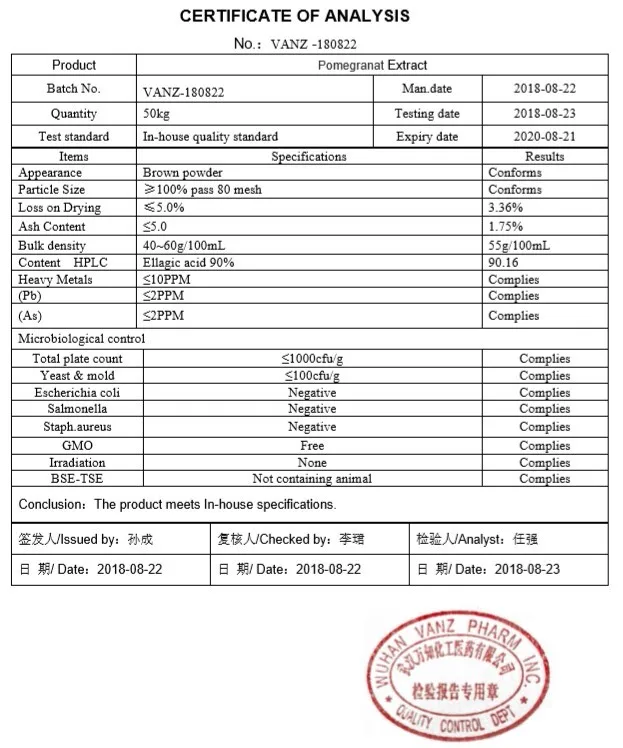 pomegranate peel extract
