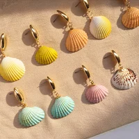 

Tenor 2019 New Fashion Bohemian Natural shell Earrings for Women Cheap Jewelry