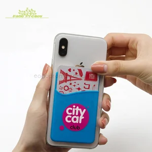 2019 Best pricing 3M sticker silicone card pouch cell phone accessory