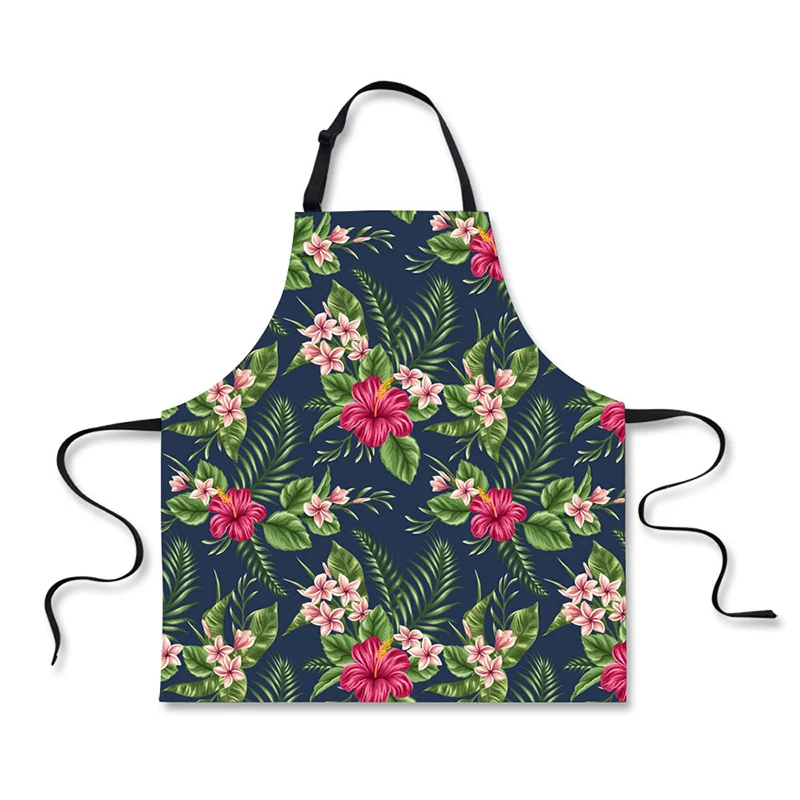 

Retail Cheap Flower Pattern Apron Adult Durable Cotton Bib Custom Aprons, Customized