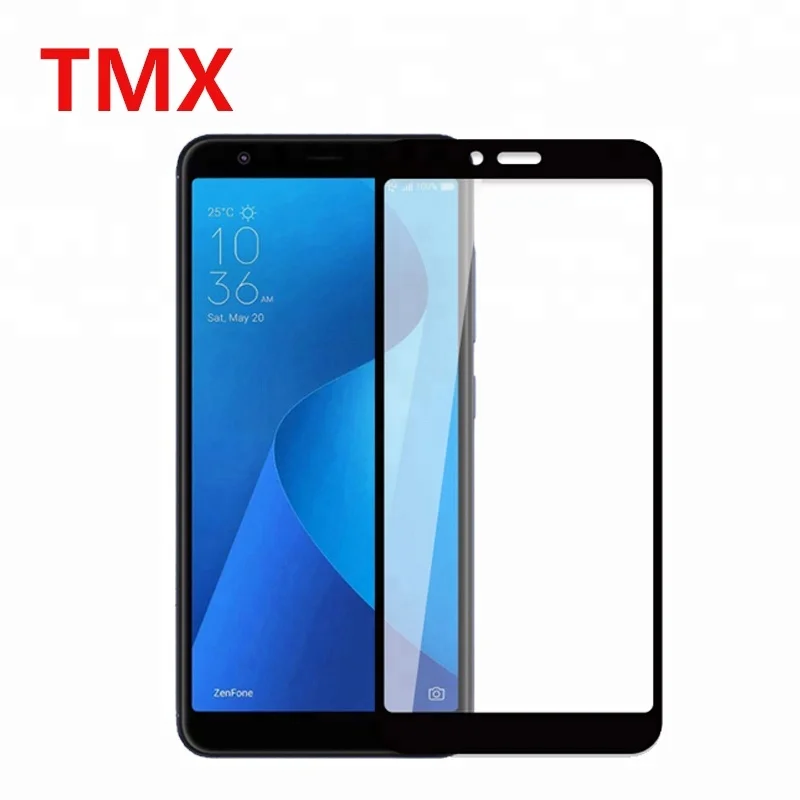 

TMX Fully covered silk screen full-glue tempered glass screen protector For Asus Zenfone ZC521TL ZC520TL ZC600KL ZC554KL ZC553KL, Black;white;gold