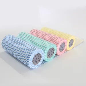 Image of Disposable Handy Reusable Cloth Sheets Kitchen Non-woven Polypropylene Fabric Nonstick Wiping Rags Cleaning Wipes