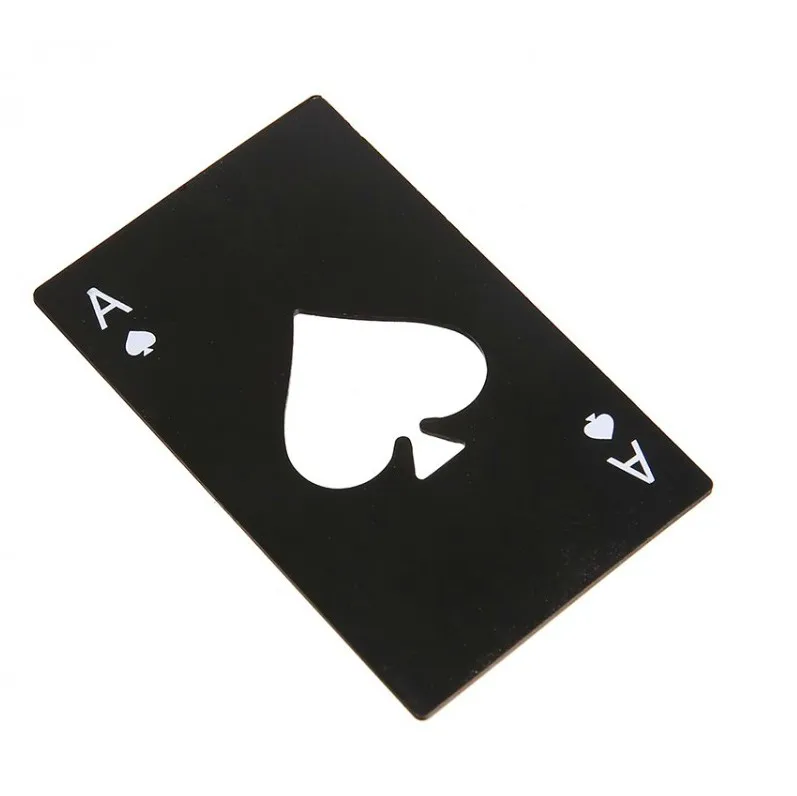 

Novelty Poker Customized Design Stainless Steel Beer Card Bottle Opener