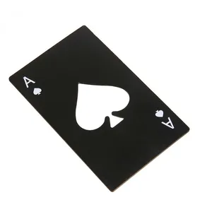 Image of Novelty Poker Customized Design Stainless Steel Beer Card Bottle Opener