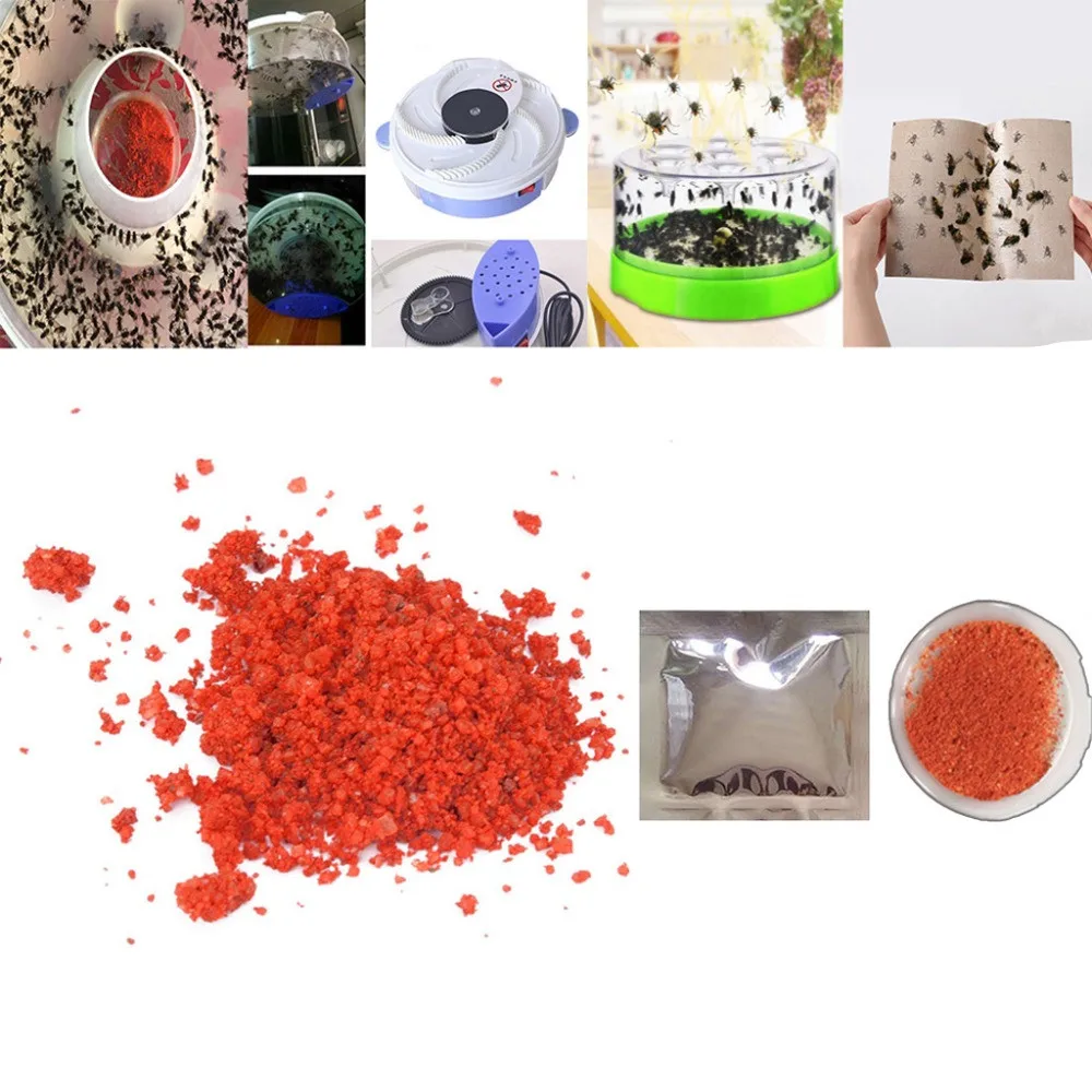 Flies Pest Control Baits Lures Mosquito Fly Attracting Bag Flycatcher Practical Convenient Odorless Bait