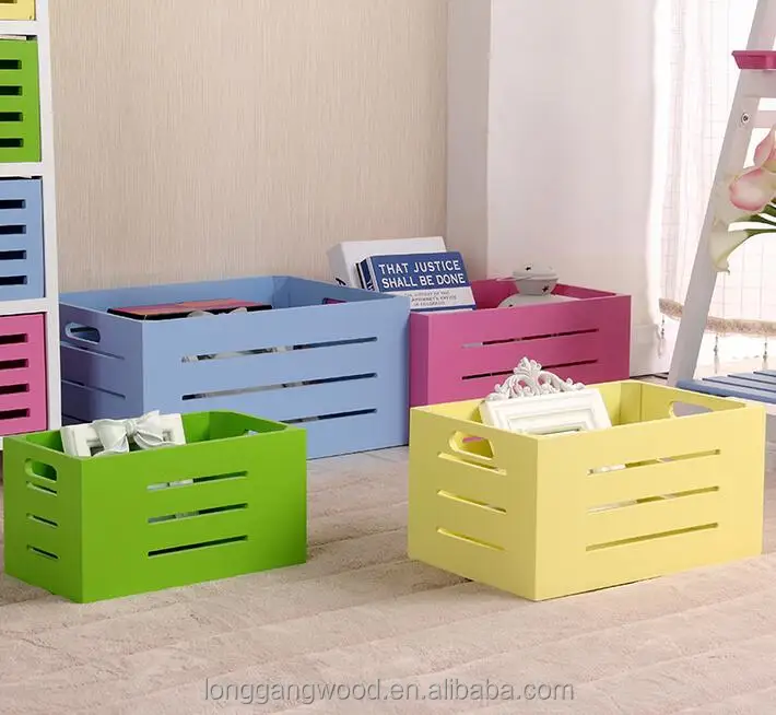 kids wooden toy chest