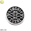 Custom design embossed logo badge round soft enamel metal lapel pins button