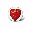 Cooper metal pin round heart shape design logo crafts security badge buttons
