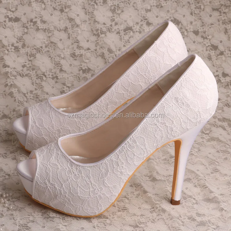 

Wedopus White Wedding Shoes for Bride