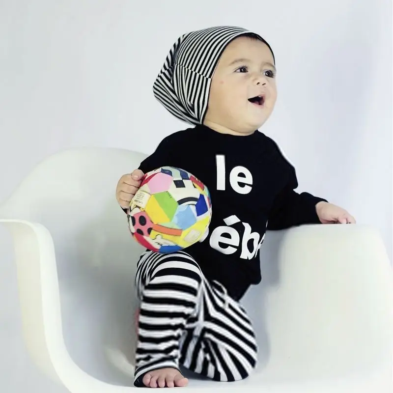 

GC003A wholesale children's boutique long sleeve baby clothes set clothing
