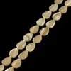 Wholesale Carved Natural Mother of Pearl Shell Leaf Beads For Jewelry Making Material
