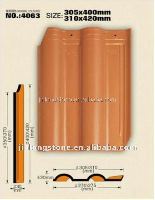 Cheap Waterproof Glazed Clay Roof Tiles Prices,Hot Product Color Roof