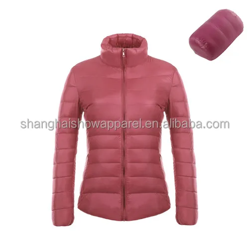 

Hot products basic light down jacket without hood both for men and women