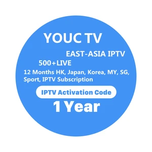 Hot Sales Youc 12 Months HK Japan Korea Malaysia Singapore Sport 12 Months IPTV Subscription IPTV Subscription