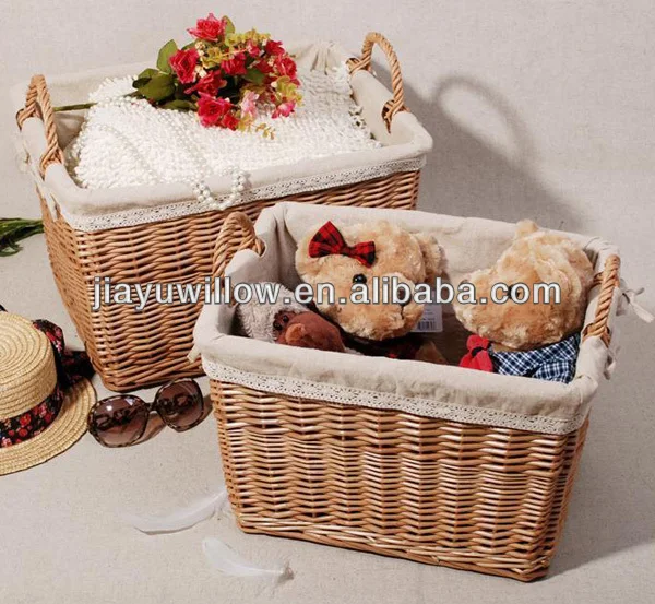 Decoration Wall Hanging Wicker Baskets Wicker Divided Basket Small