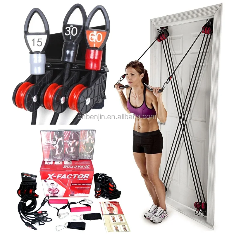 

Sports X-Factor Door Gym, Universal Home Exercise, Fitness, Bodyweight, Red & black