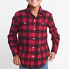 Factory Direct hot selling wholesale casual fashion kid plaid flannel shirts for children boy