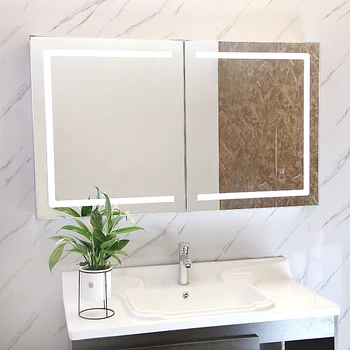 6000k Illuminated Anti Fog Led Aluminium Led Lighting Recessed Medicine Mirror Cabinet Buy Rotating Mirror Cabinet Wooden Mirror Cabinet Bathroom Mirror Cabinet With Light Product On Alibaba Com