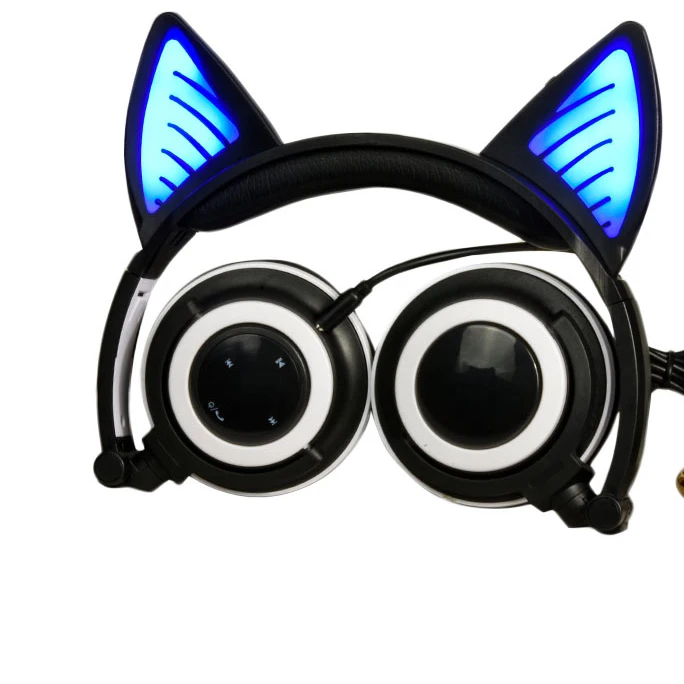 

Colorful wireless led cat ear stereo air headphone, Black;blue;green;pink;white;yellow