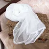 Women's White Linen Scarf White Lace Shawl Fashion Accessories Wholesale