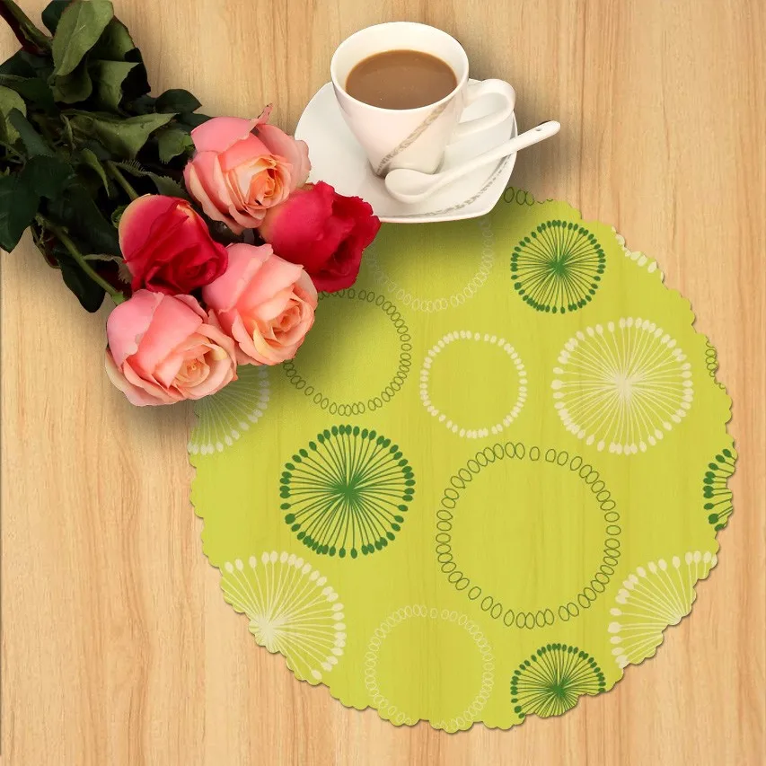 40cm Round Circle Placemat,Clear Plastic Placemat,Dining Table Place