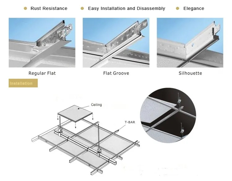 Tbar Ceiling Grid Sizes Dimensions And Hs Code Buy Tbar Ceiling