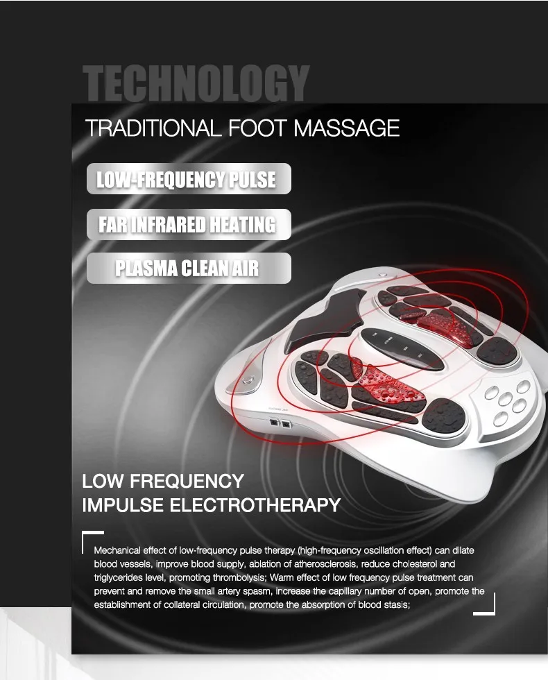 Ems Wellcare Electric Blood Circulation Vibrating Foot Masserag As Seen