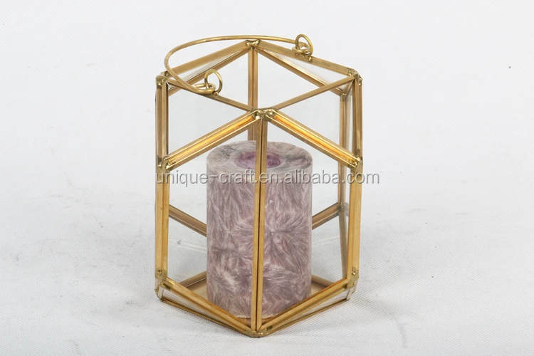 Geometric Copper Brass Hanging Candle Holder Glass, Wedding Card Box, Jewellery Display Box