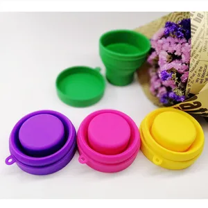 Wholesale Travel Outdoor Reusable Portable Drinking Collapsible Coffee Silicone Folding Cup