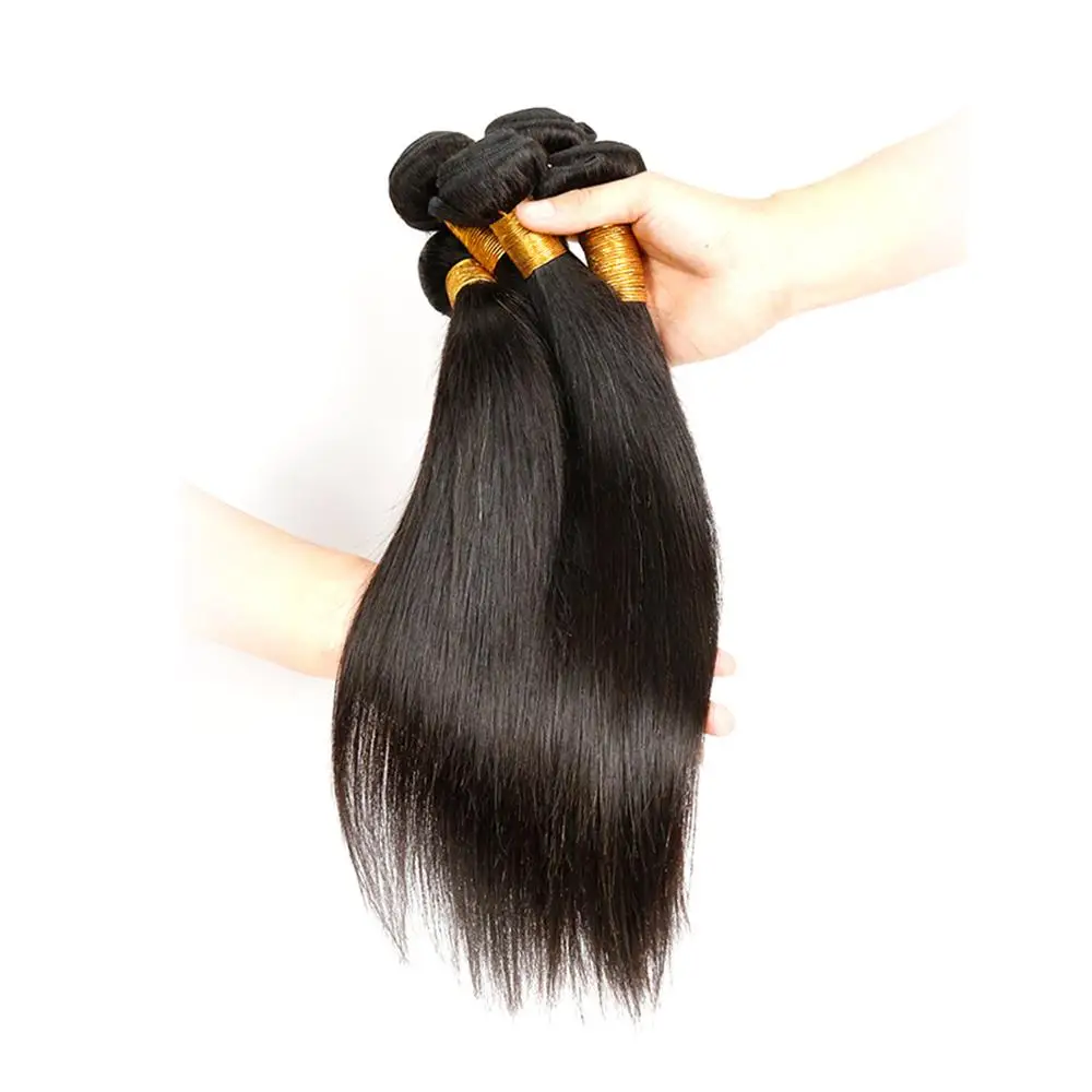 

Virgin Cuticle Aligned Mink Brazilian Hair 100 Natural Silky Straight Brazilian Human Hair Extension Bundles, Natural color;other colors are available