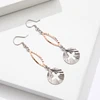 2019 new 925 sterling silver rose gold earring cross silver earring hook ladies fashion dazzle earrings