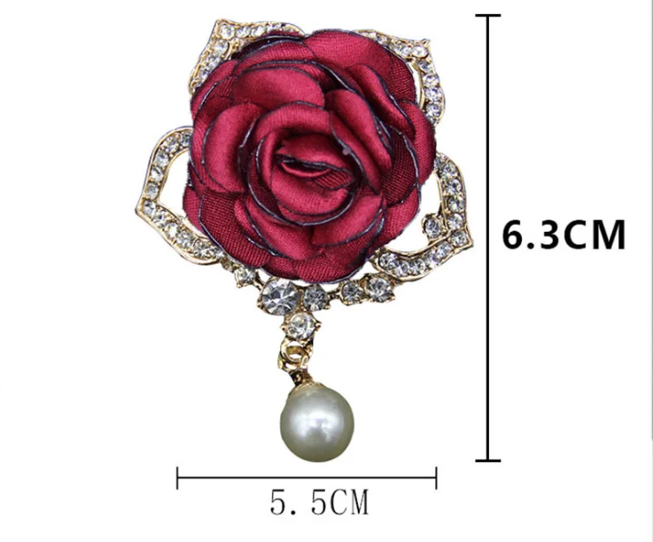 High End Woman Dress Flower Brooch Pins Hot Selling Lady Suits Dress ...