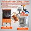 Portable powder coating system with powder coting gun,spray booth and curing oven