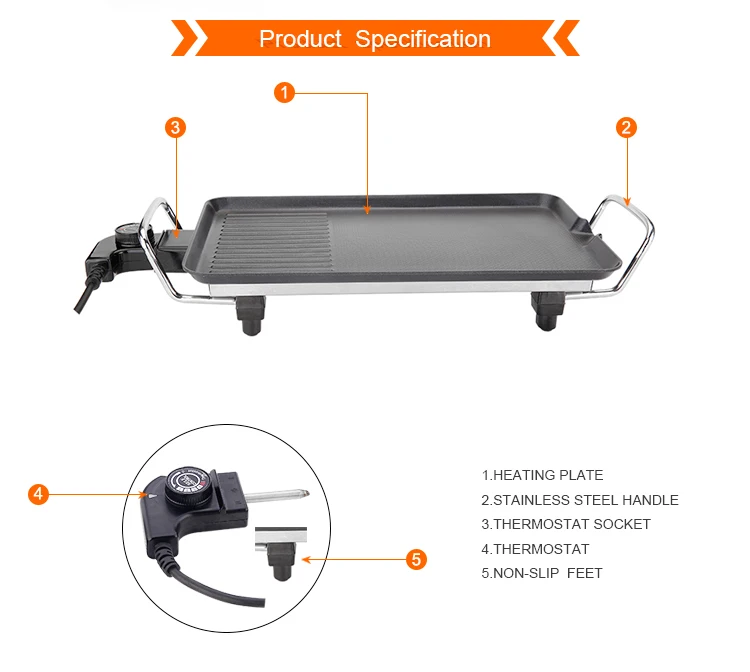aluminium pan two handle barbecue india bbq teppanyaki grill