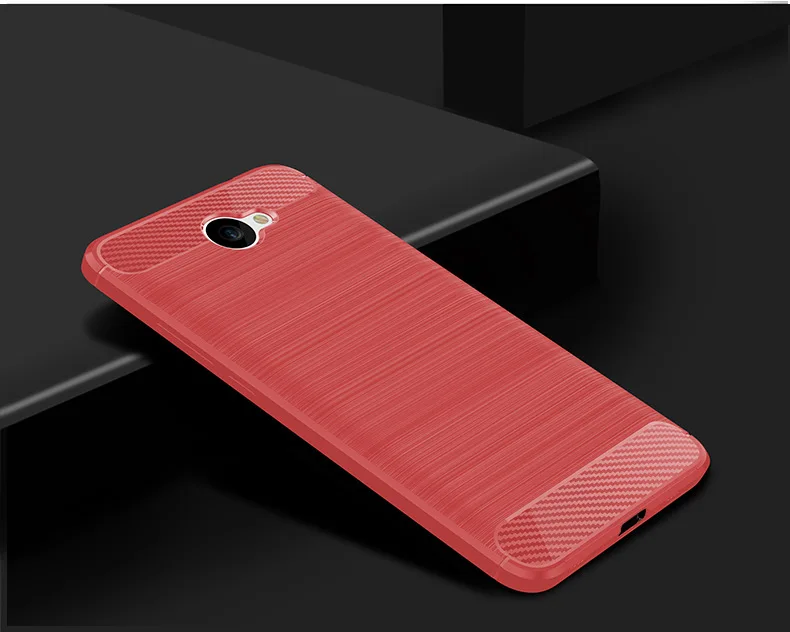 2017 New Arrival Carbon Fiber Tpu case For Huawei Y7 Y7 prime brushed tpu soft cover For Huawei Y7 Y7 prime