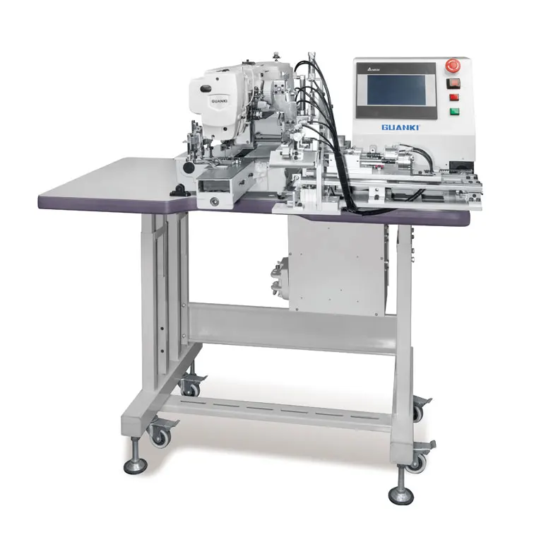 Guanki Industrial 550w Double Needle Belt Loop Attaching Sewing Machine