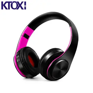 Foldable LED Bluetooth Headphones FM TF Card Support