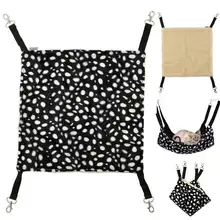 Polk Dot Pet Rat Rabbit /Ferret Chinchilla/Cat Cage Hammock Small Dog Bed Cover Bag Blankets Quality