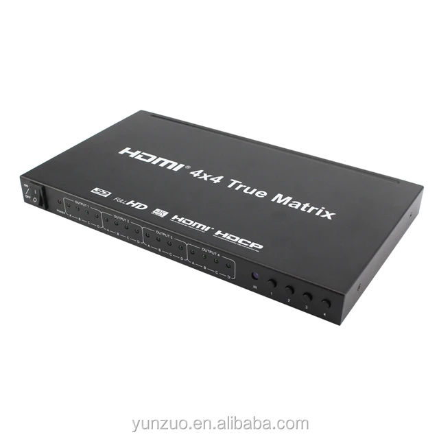 

Hdmi 4x4 True Matrix Switcher With Edid