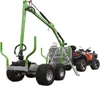 atv grapple crane / log loading trailer with crane / log grapple loader
