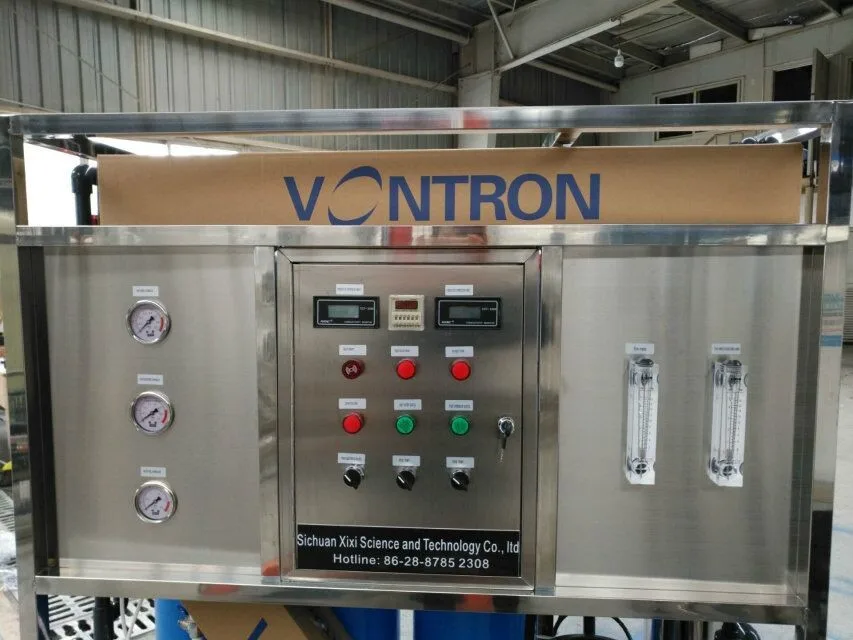 Small reverse osmosis desalination plant for fish farming