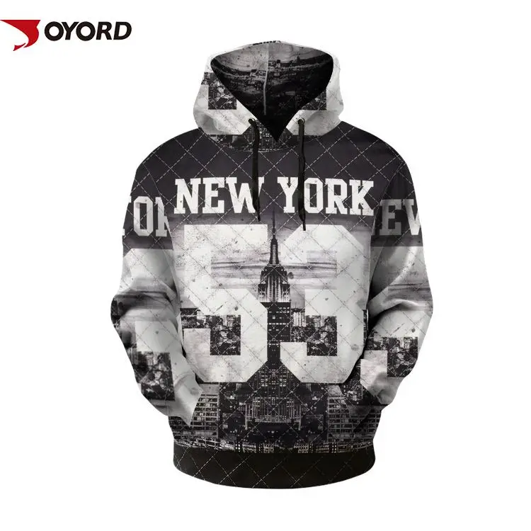 

Sublimation Printed Men's Black Hoodie Workout Gym Cropped Sweatshirts Street Style Hoodies, Can follow your pantone color