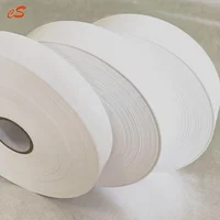 

Huzhou white color Eco-friendly Nylon polyester Taffeta tape ribbon Label roll For Thermal Transfer Printing