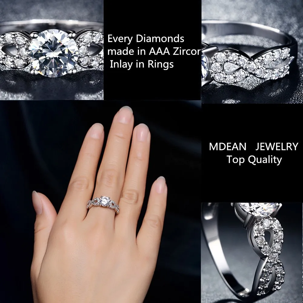 CZ diamond jewelry wedding  engagement  rings  for women 
