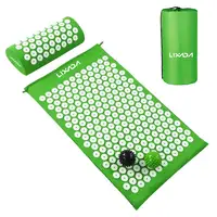 

Acupressure Mat and Pillow Set with 2pcs Spiky Massage Balls for Back/Neck/Feet Pain Relief and Muscle Relaxation