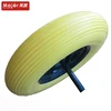 green spoked 16" pu foam wheelbarrow wheel solid tire 4.80/4.00- 8