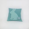 Hot Sale 12 inch Embroidery Bunny Pattern Easter Personalized Throw Pillow for Sofa Decoration